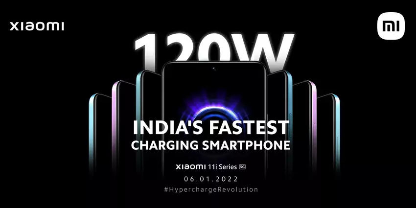 Xiaomi 11i Hypercharge z ładowaniem 120W zostanie zaprezentowane 6 stycznia 2022 r.