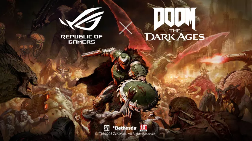 Szalona karta graficzna: ASUS ROG wyda limitowaną wersję GeForce RTX 5080 w stylu DOOM: The Dark Age