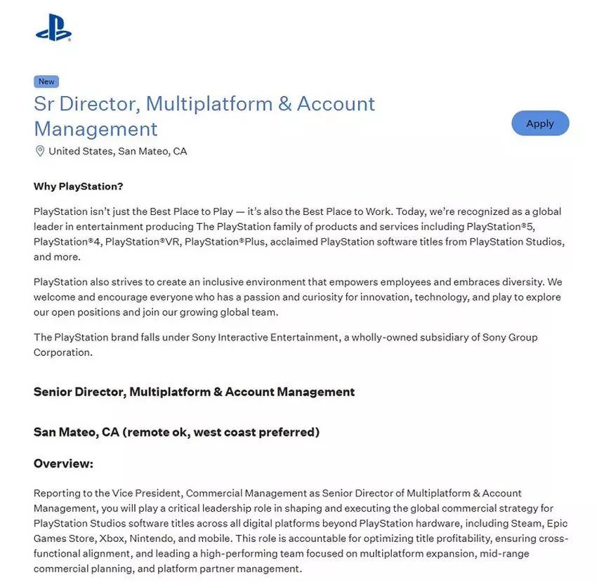 Obraz związany z wieloplatformowymi grami Sony