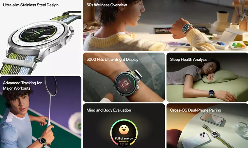 Smartwatch Oppo Watch S pod wodą