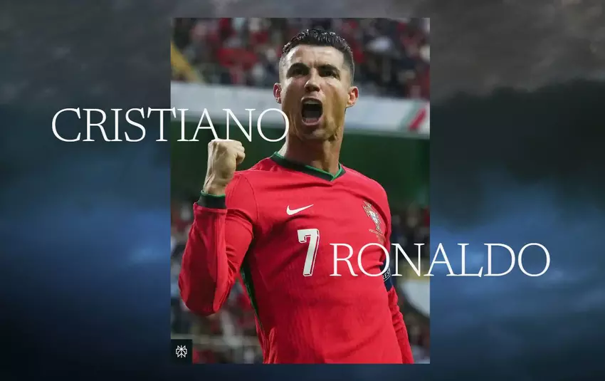 Cristiano Ronaldo i logo Perplexity AI
