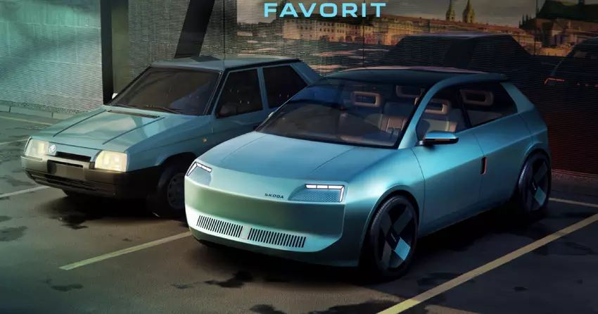 Projektanci Skody przemyśleli model Favorit z końca lat 80. w nowoczesnym stylu