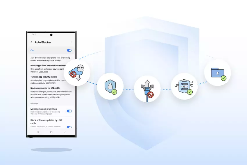 Smartfony z One UI 6.1.1 otrzymują ulepszone zabezpieczenia Auto Blocker