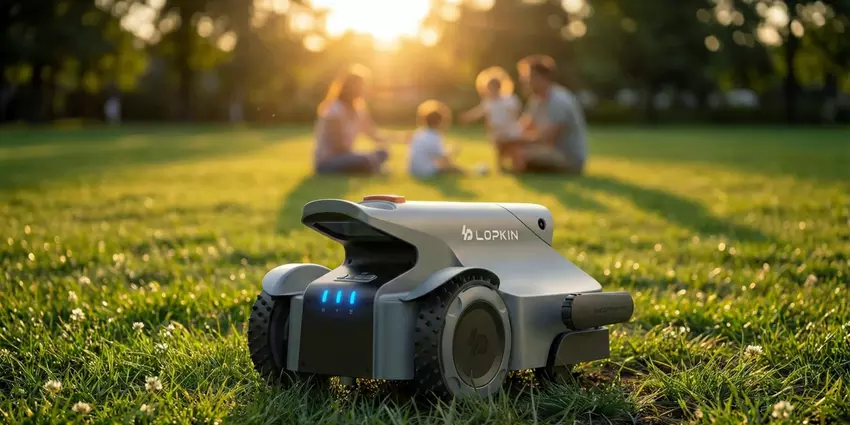 Zrobotyzowana kosiarka LOPKIN E-Series w akcji