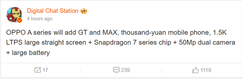 Informacje insidera o nowych smartfonach Oppo