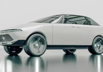 Design inspirowany Teslą Cybertruck, szklany dach ...