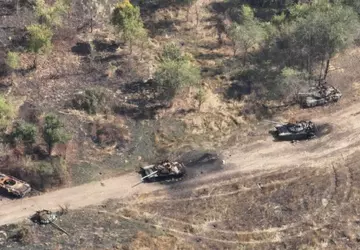 Ukraińskie Siły Zbrojne zniszczyły trzy czołgi ...