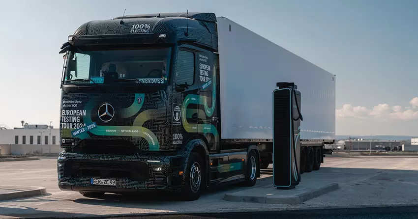Elektryczny ciężarówka Mercedes eActros 600 ma na celu rekord Guinnessa
