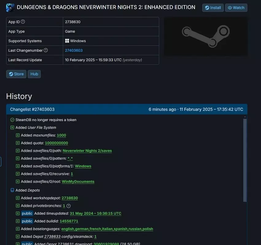 Zrzut ekranu ze strony Neverwinter Nights 2: Enhanced Edition