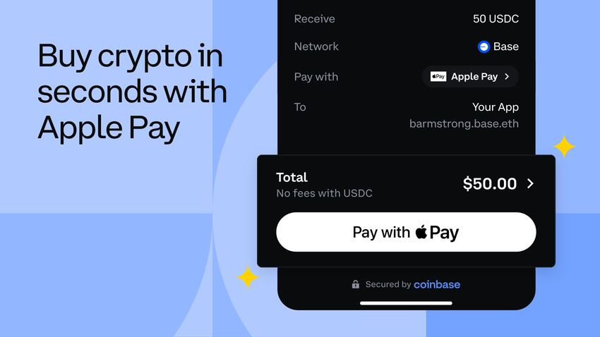 Teraz możesz kupować kryptowaluty za pośrednictwem Apple Pay na platformie Coinbase
