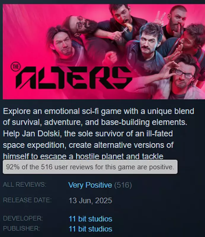 Zrzut ekranu z gry The Alters