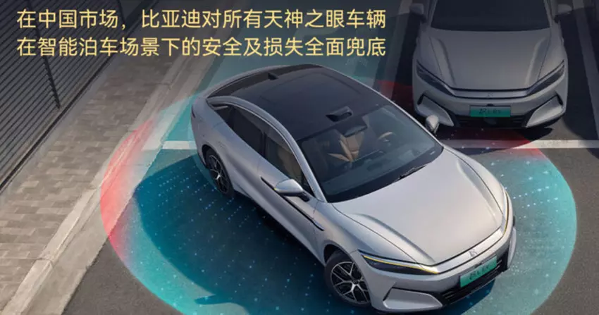 BYD dodał automatyczne parkowanie poziomu 4 w systemie God’s Eye i obiecał pokryć straty w przypadku wypadku