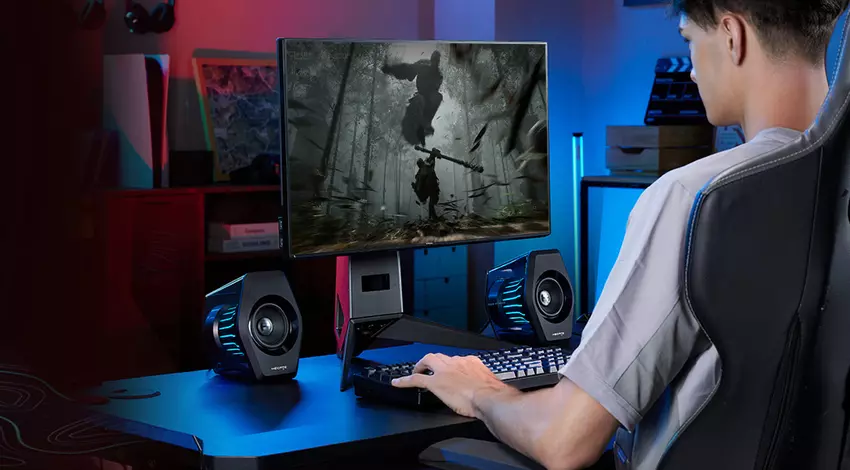 Edifier G2000 Pro — potężny zestaw głośnikowy w akrylowej obudowie z podświetleniem RGB