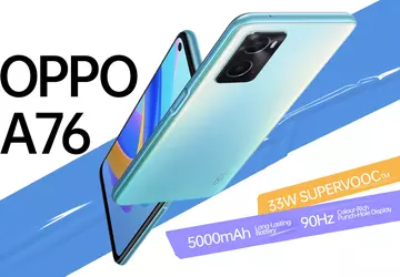 OPPO A76 4G: ekran 90 Hz, ...
