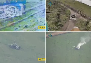 16 czołgów, pięć samobieżnych haubic, pociski ...