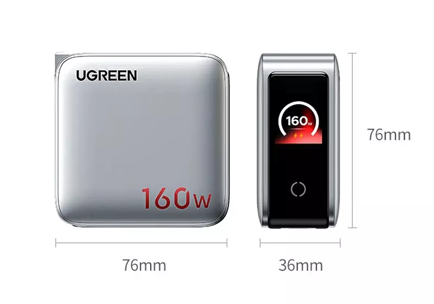 Wymiary ładowarki UGreen