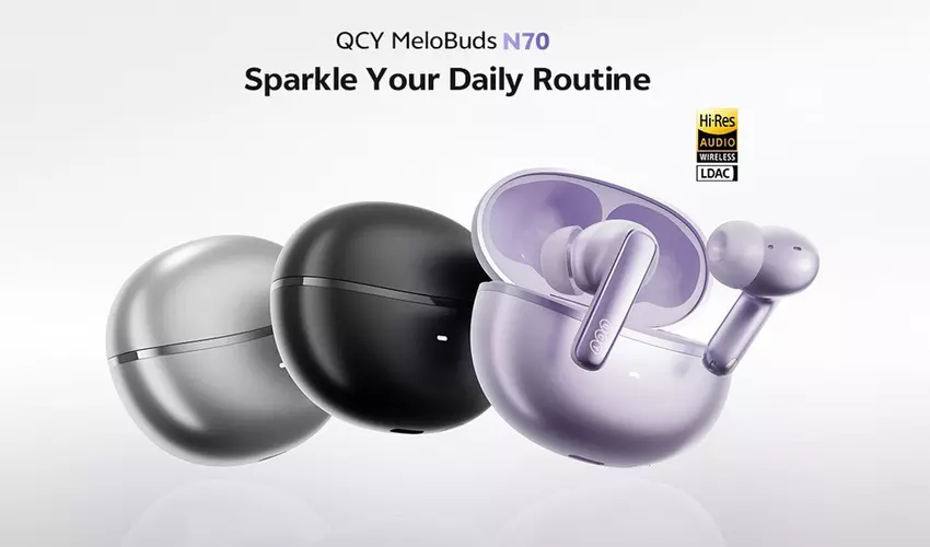 QCY MeloBuds N70: bezprzewodowe słuchawki z technologią MEMS i 50 godzinami pracy