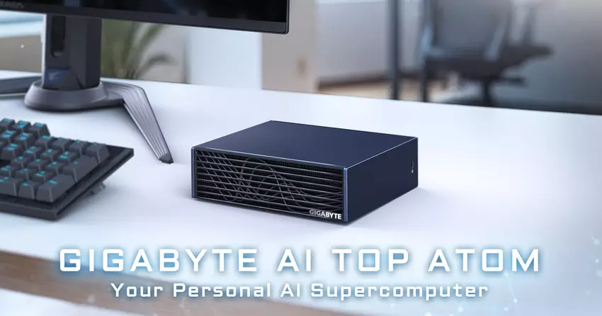 GIGABYTE zaprezentowała AI TOP ATOM — kompaktowy superkomputer AI z NVIDIA Grace Blackwell i mocą 1 petaFLOP