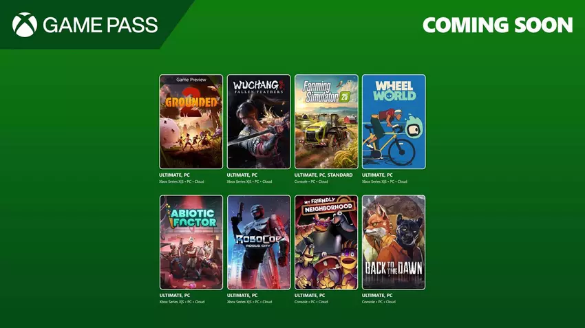 RoboCop: Rogue City, Wuchang: Fallen Feathers i Grounded 2 wzbogacą katalog Xbox Game Pass w drugiej połowie lipca