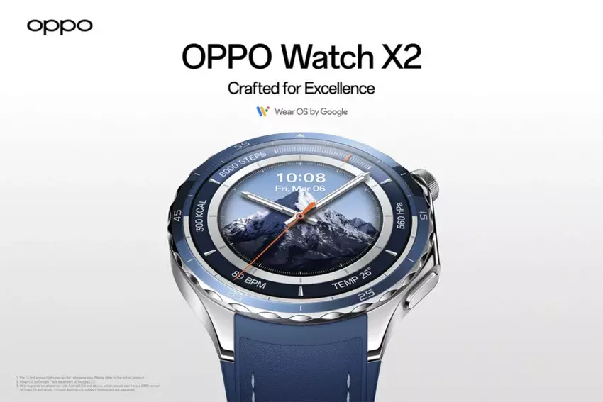 Oppo Watch X2 debiutuje na arenie międzynarodowej z najwyższej klasy wyświetlaczem i funkcjami sportowymi