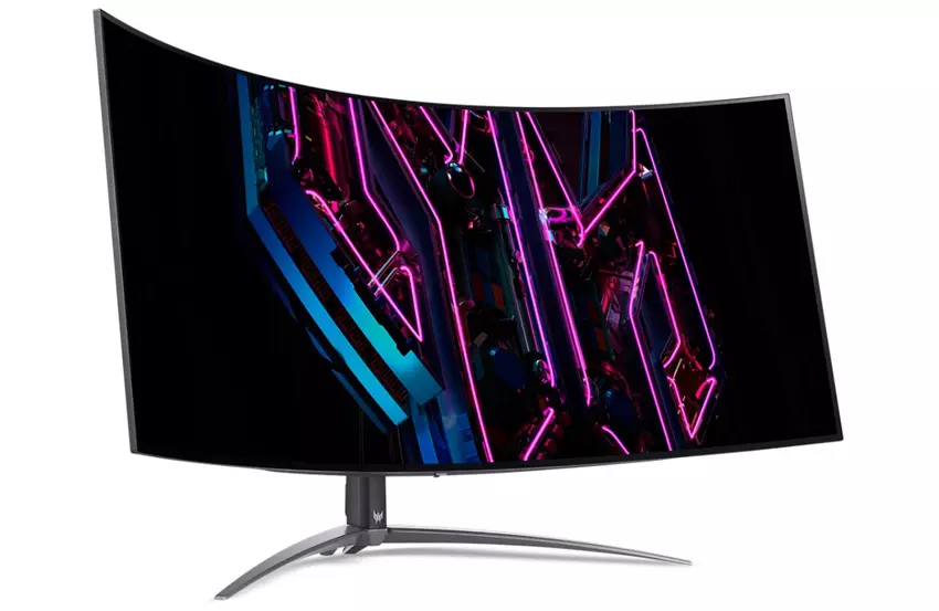 Zakrzywiony monitor do gier Acer Predator X45 3.4K z częstotliwością odświeżania 240 Hz trafia do sprzedaży po ośmiu miesiącach od zapowiedzi w obniżonej cenie.