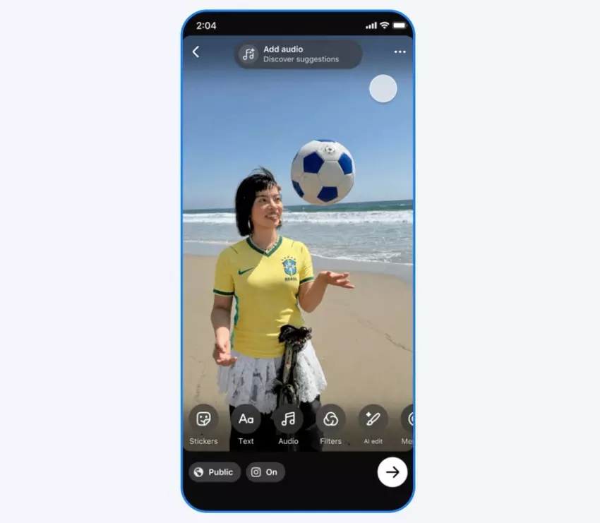 Edycja zdjęć i wideo z AI na Facebooku