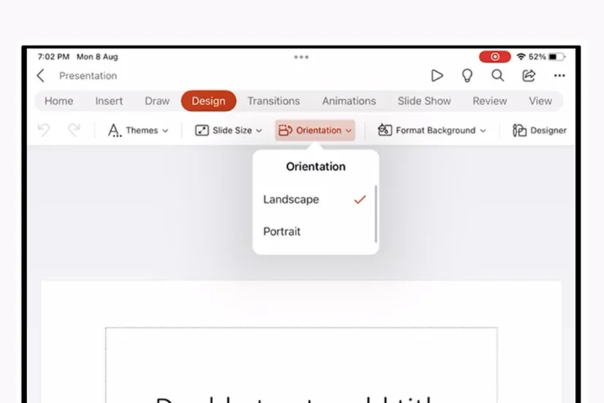 W Power Point pojawił się tryb portretowy do tworzenia prezentacji
