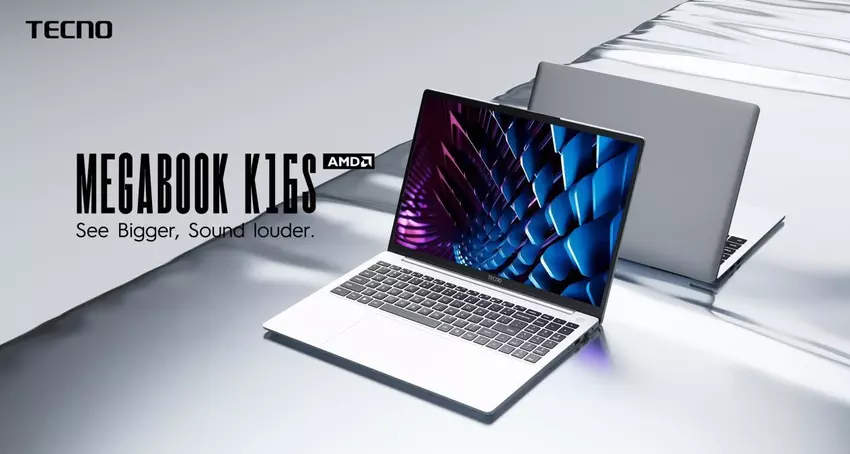 Tecno wprowadza przystępny cenowo laptop MegaBook K16S z procesorem Ryzen 5