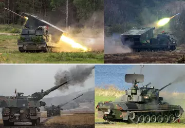 Dziesięć haubic PzH 2000, pięć czołgów ...