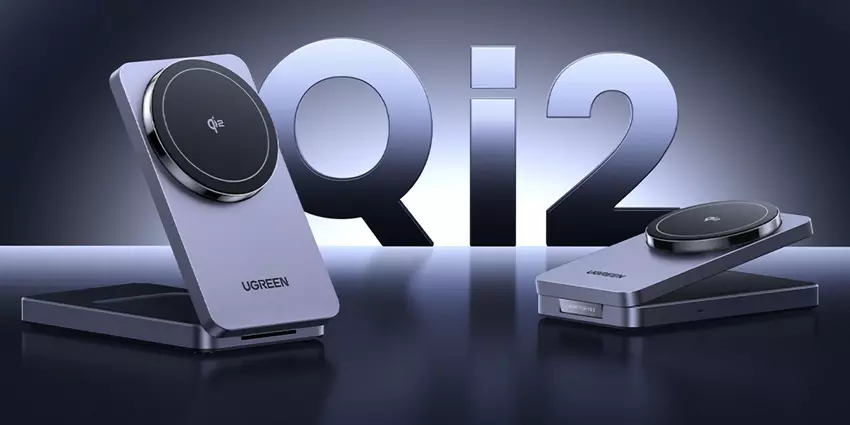 Firma UGREEN wprowadziła na rynek magnetyczną stację 2 w 1 MagFlow Qi2 dla użytkowników iPhone'ów i słuchawek AirPods
