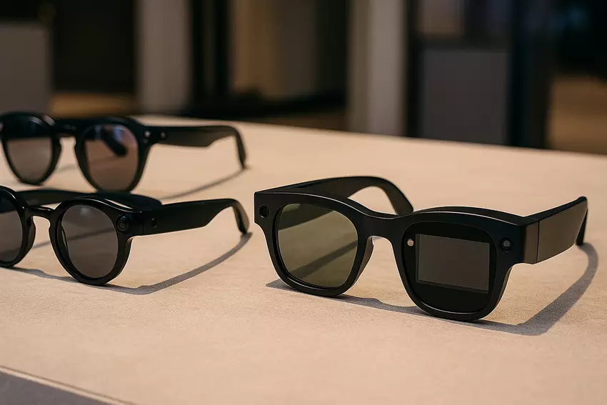 Ilustracyjny obraz inteligentnych okularów w przyszłości