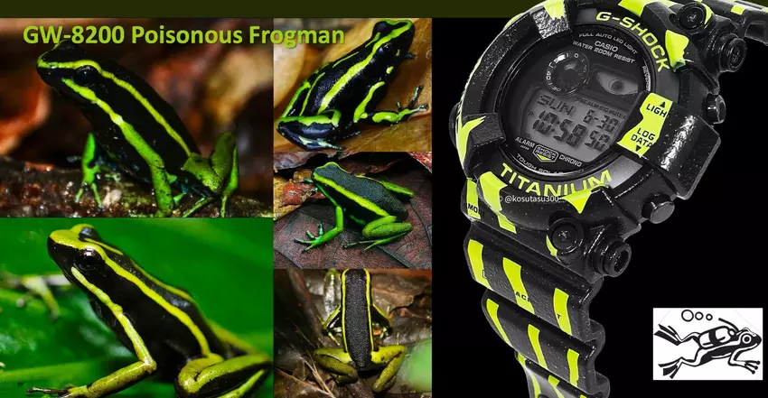 Zegarek Casio Frogman GW-8200TPF Poison Dart trafił do sieci przed oficjalną zapowiedzią