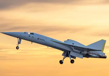 Prototyp naddźwiękowego samolotu Boom Supersonic z ...