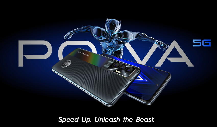 Tecno Pova 5G: ekran 120 Hz, układ Dimensity 900, bateria 6000 mAh i kamera 50 MP za 268 USD