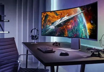 Ogromny zakrzywiony monitor Samsung Odyssey Neo ...