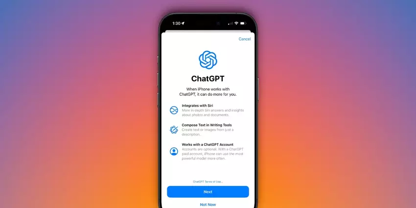 Apple doda ChatGPT-5 do iOS 26