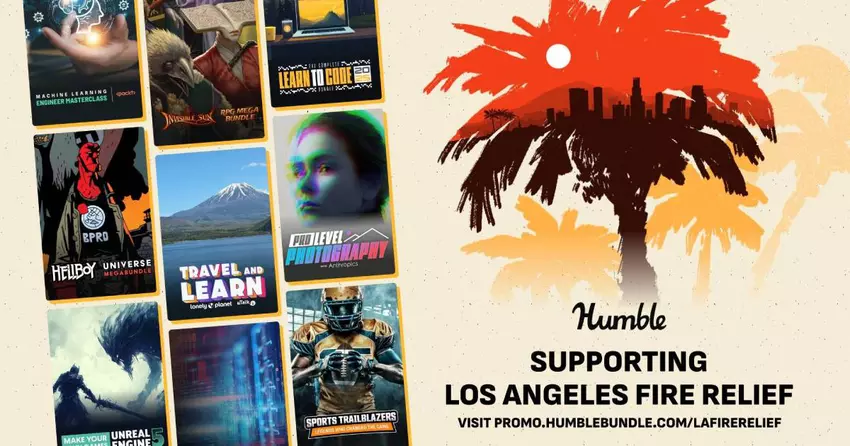 Humble Bundle uruchamia nowe zestawy, aby wesprzeć poszkodowanych w pożarach w Los Angeles