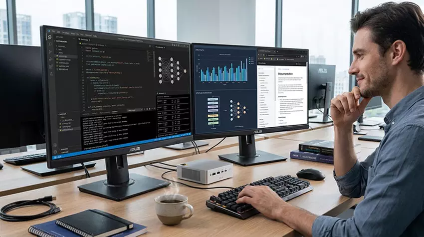 Scenariusz użycia ASUS Ascent QN10 inżynier AI