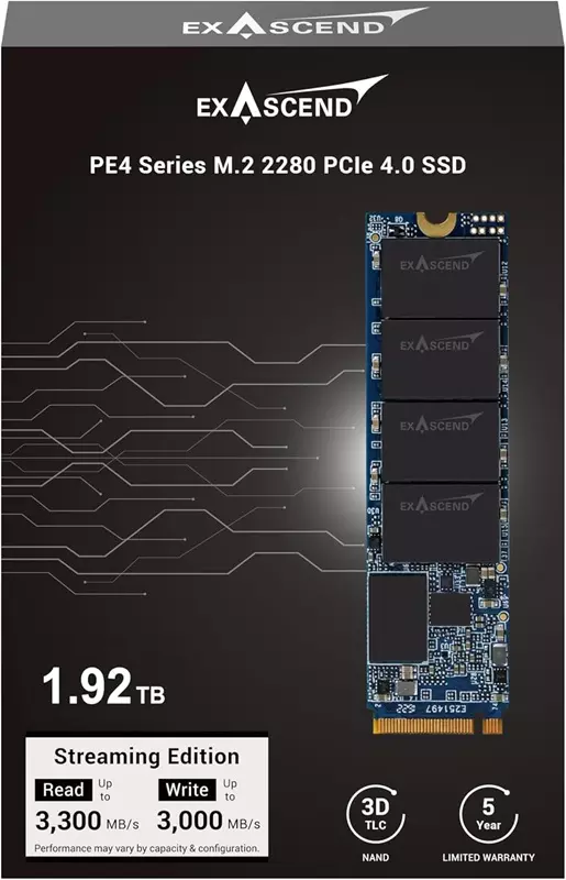Exascend PE4 16TB SSD w formacie M.2
