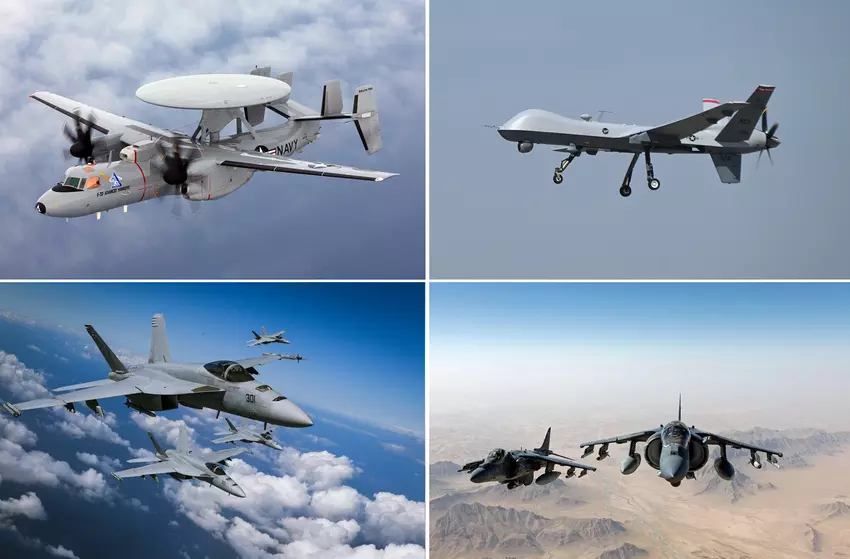 MQ-9 Reaper przekazał współrzędne celu myśliwcom F/A-18 Hornet i samolotom szturmowym AV-8B Harrier po drugiej stronie świata