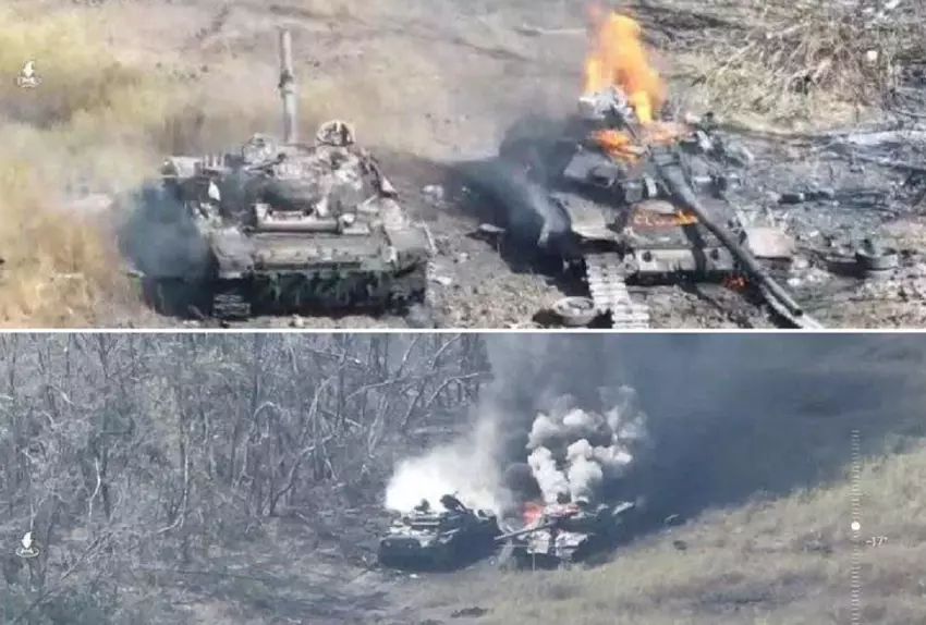 Dron kamikadze za 500 dolarów zniszczył rzadki rosyjski czołg T-90A wart co najmniej 2,5 miliona dolarów.