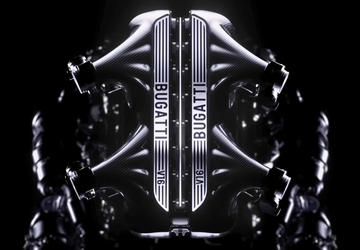 Bugatti ogłosiło nowy silnik hybrydowy V16, ...