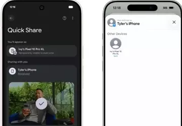 Pixel 10 teraz może wymieniać pliki ...