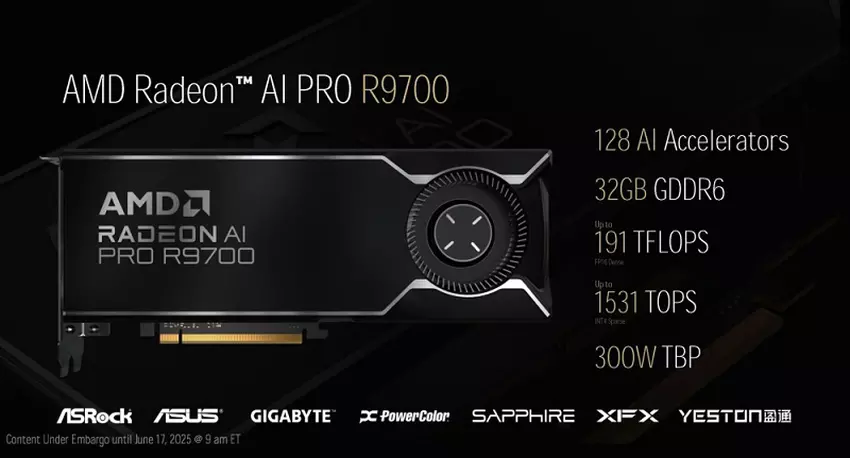 Akceleratory graficzne Radeon AI PRO 9000