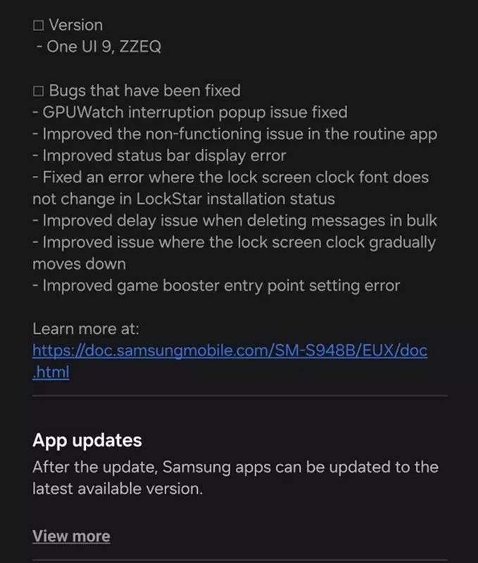 Samsung Galaxy S26 aktualizacja One UI 9 Beta 2