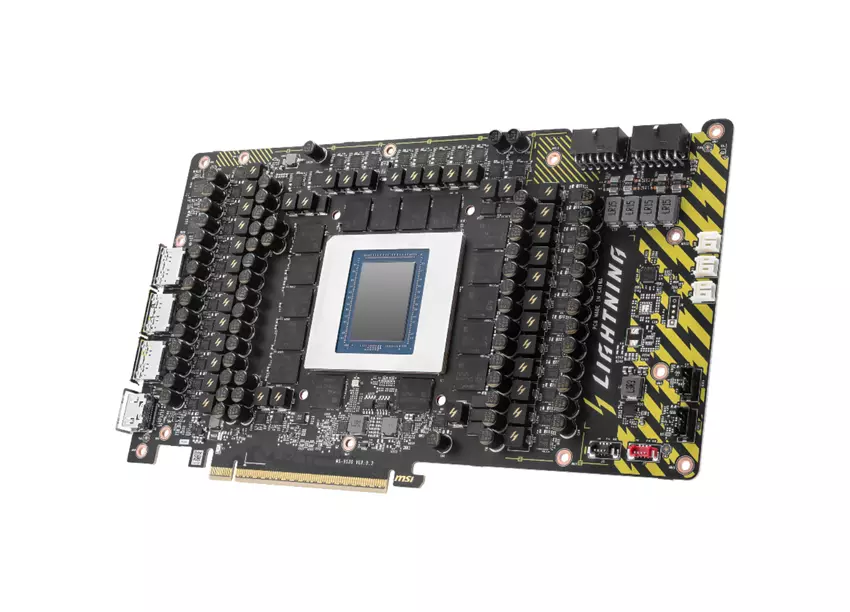 MSI GeForce RTX 5090 32G Lightning Z z 8-calowym wyświetlaczem