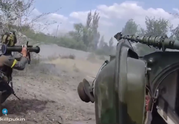 Bojownik „Legionu Zagranicznego” pokazał fragment bitwy ...