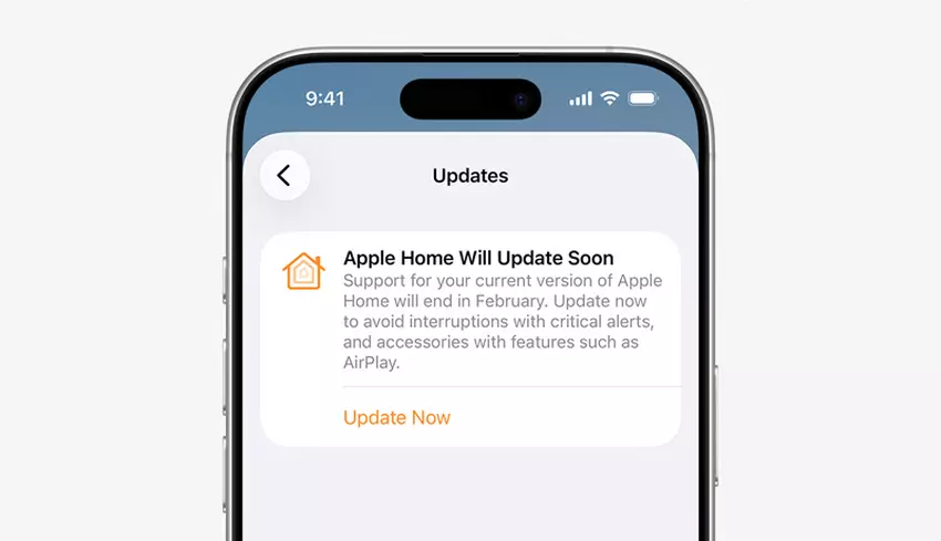 Interfejs Apple HomeKit na ekranie iPhone'a