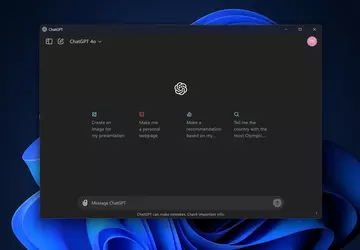 Aplikacja ChatGPT dla systemu Windows jest ...