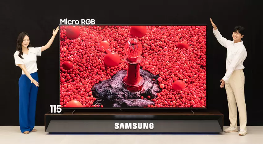 Daj dwa! Samsung zaprezentował pierwszy na świecie telewizor z technologią Micro RGB o przekątnej 115″ w cenie 120 370.37 PLN (32 500 USD)